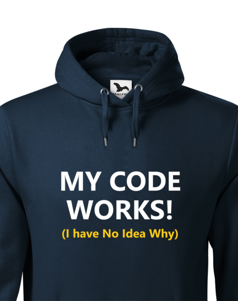 Pánská mikina s kapucí My Code Works