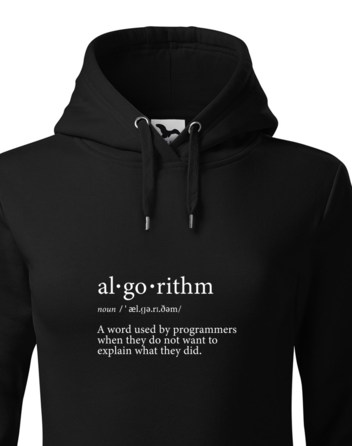 Dámská mikina s kapucí Algorithm