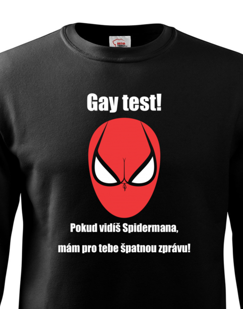 Pánská mikina bez kapuce Gay test