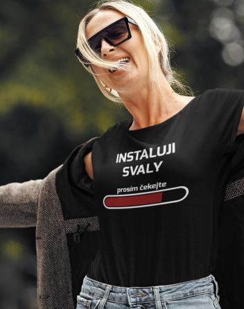 Dámské tričko Instaluji svaly
