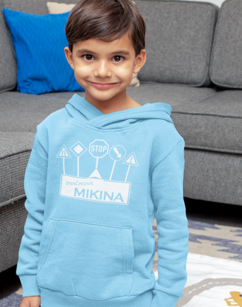 Dětská mikina s kapucí Značková mikina