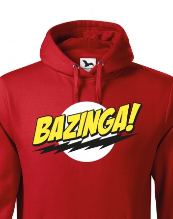 Pánská mikina s kapucí Bazinga – Teorie velkého třesku