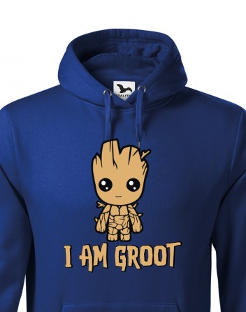 Pánská mikina s kapucí Groot – I Am Groot