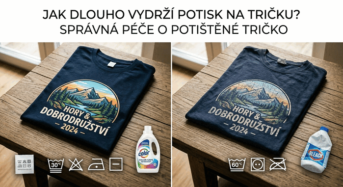Jak dlouho vydrží potisk na tričku?