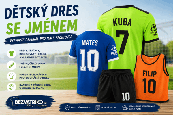 Dětský dres se jménem: Originální potisk pro malé sportovce