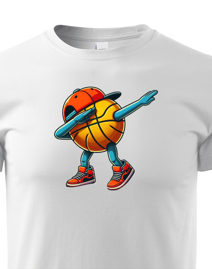 Dětské tričko Basketbalový míč dab dance