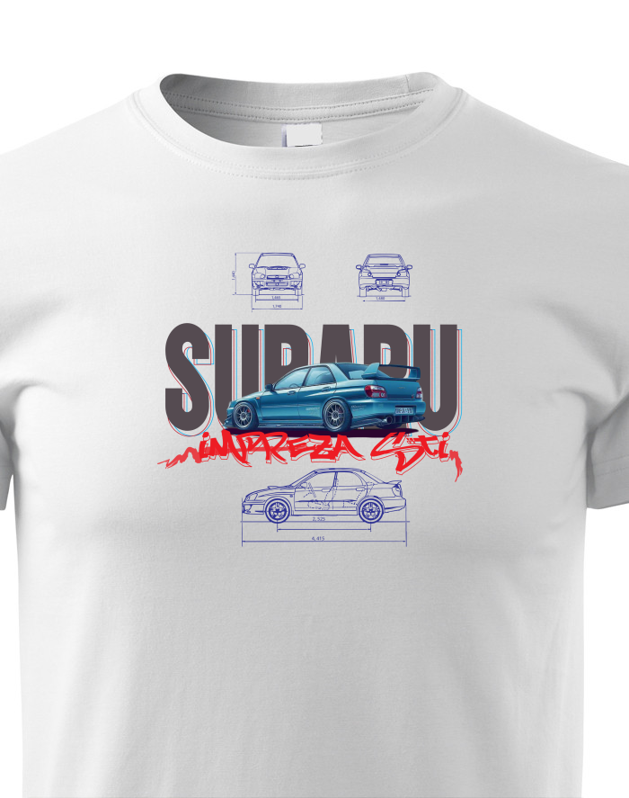Dětské tričko Subaru impreza STI