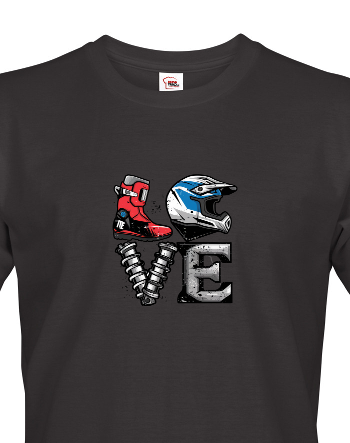 Pánské tričko Love motocross