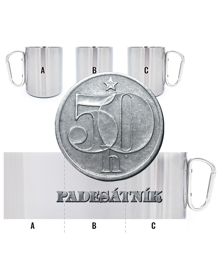Plechový hrnek padesátník