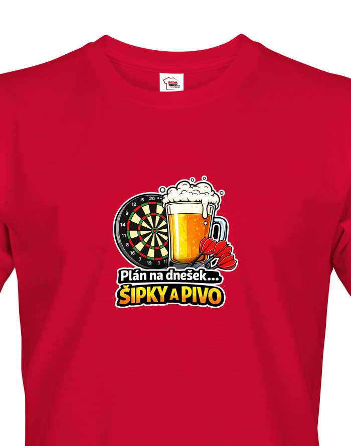 Pánské tričko Šipky a Pivo