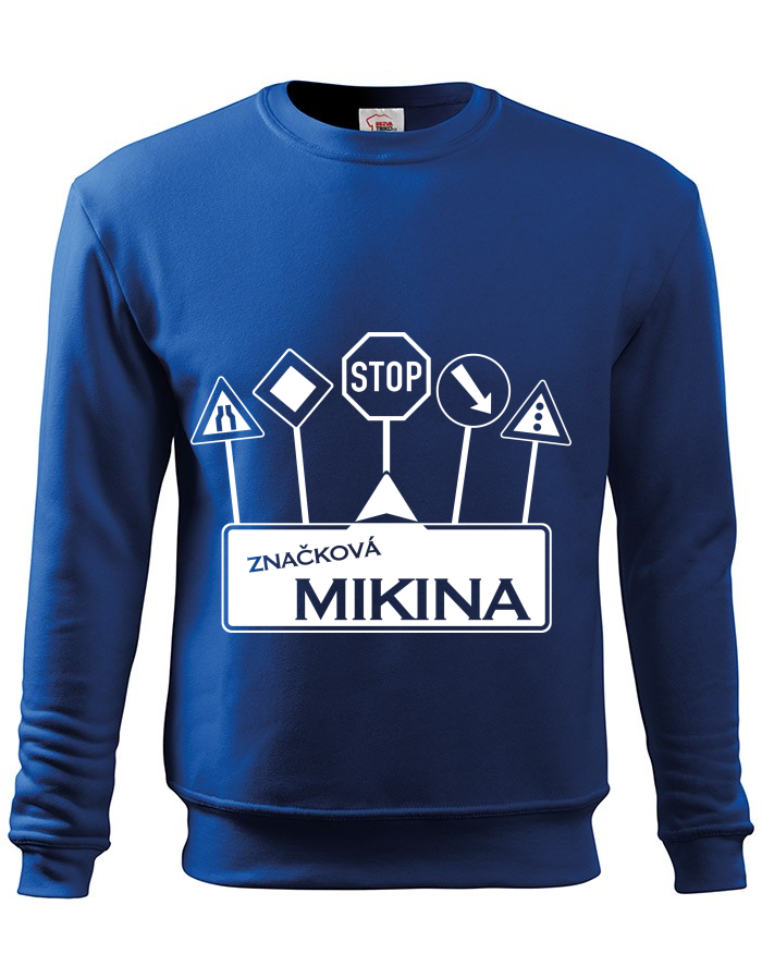 Dětská mikina bez kapuce vtipným potiskem Značková mikina