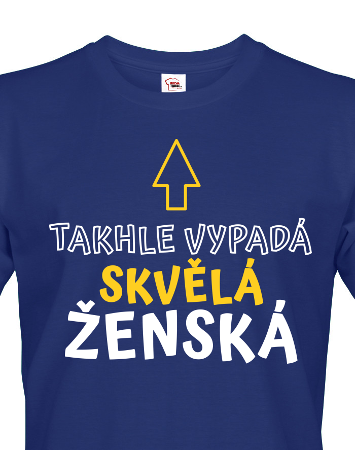 Pánské tričko s krátkým rukávem Triko Takhle vypadá skvělá ženská