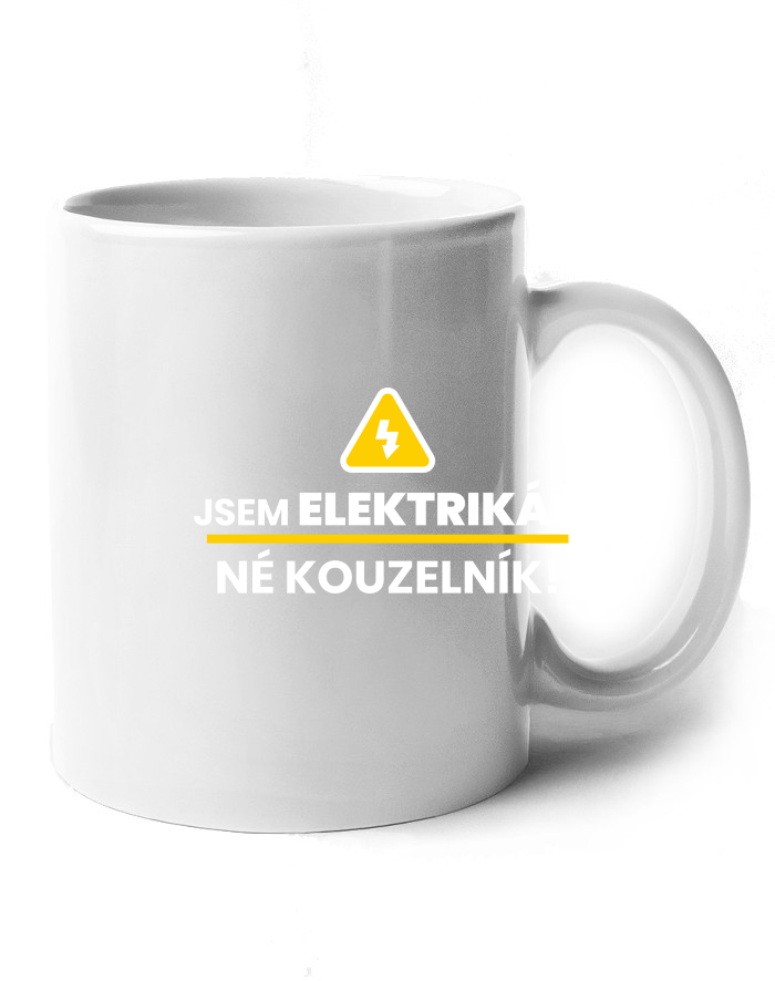 Keramický hrnek Jsem elektrikář