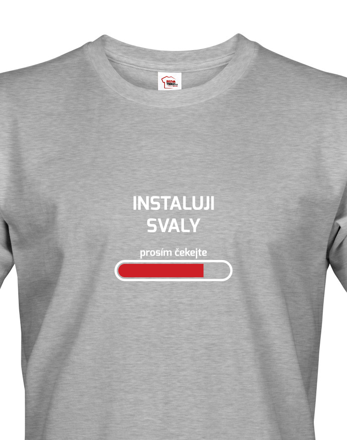 Pánské fitness tričko Instaluji svaly