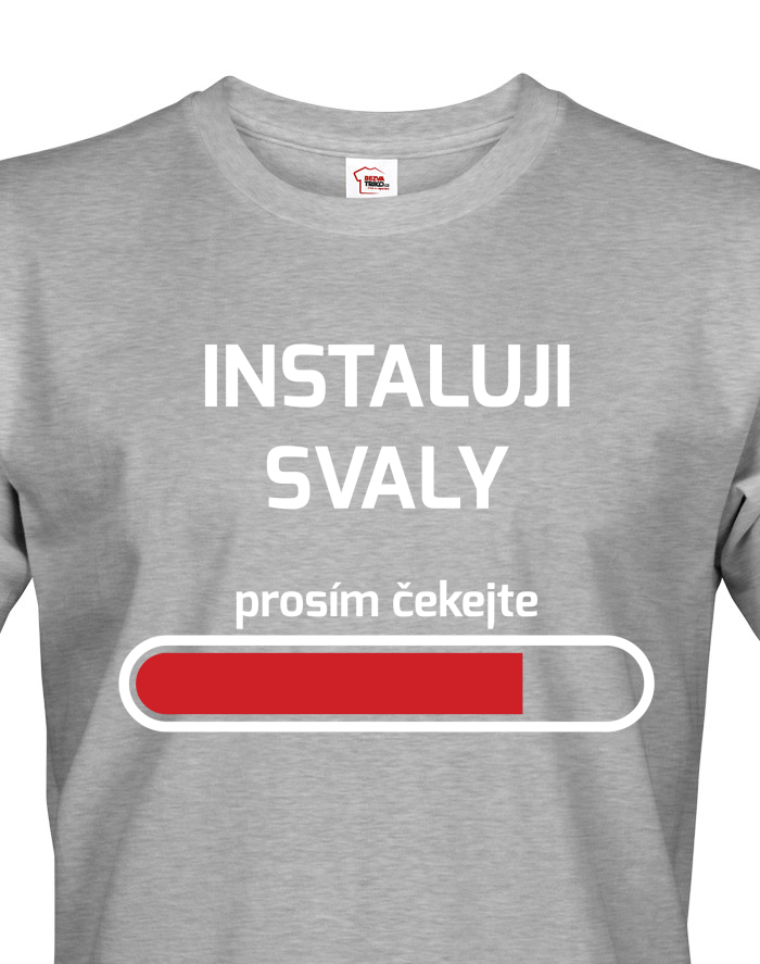 Pánské fitness tričko Instaluji svaly