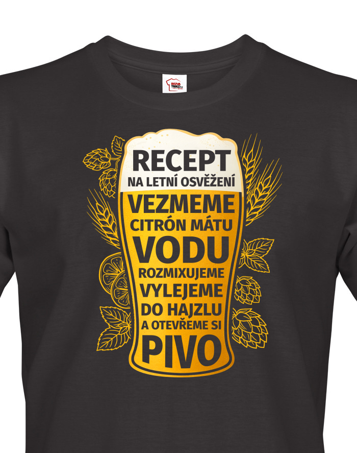 Pánské tričko Recept na letní osvěžení