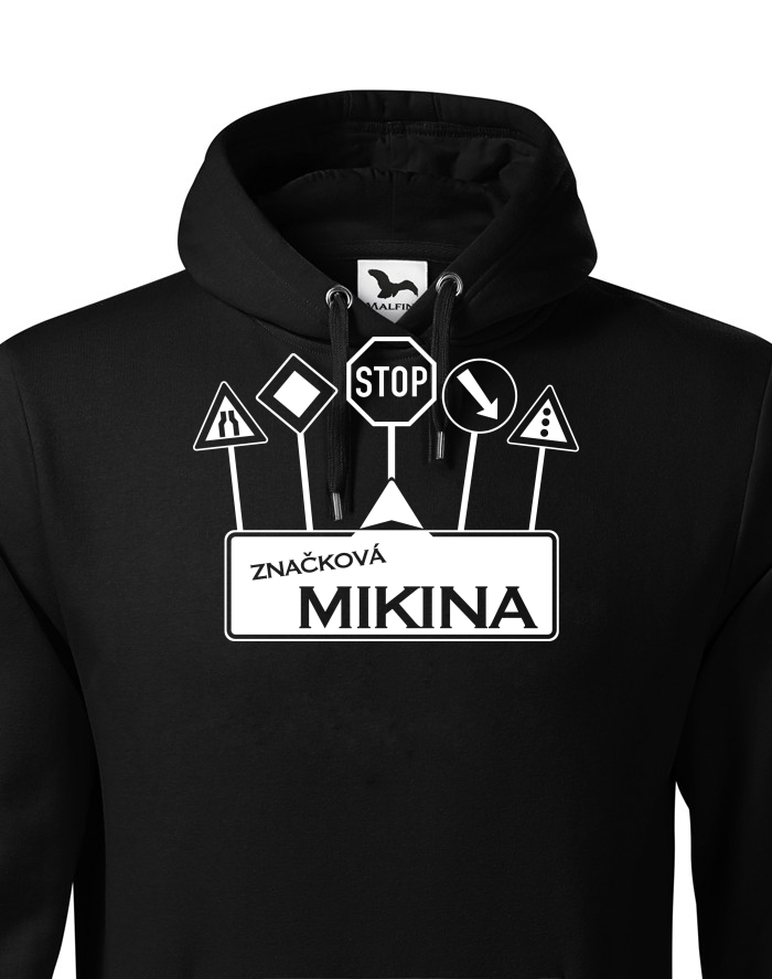 Pánská mikina s vtipným potiskem Značková mikina