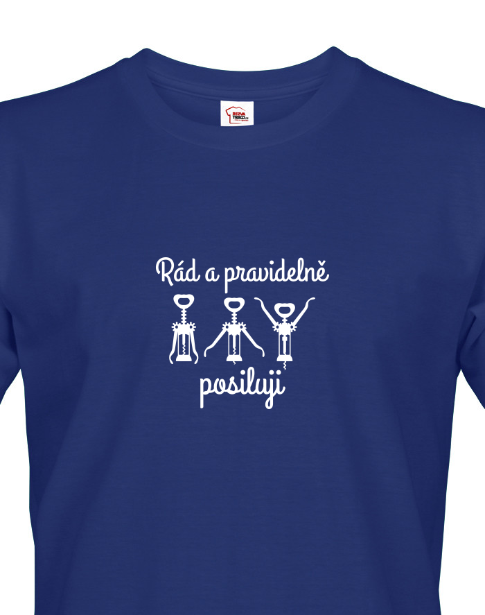 Pánské tričko rád a pravidelně posiluji