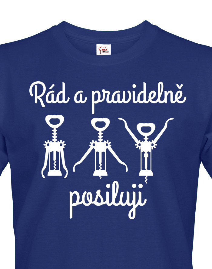 Pánské tričko rád a pravidelně posiluji