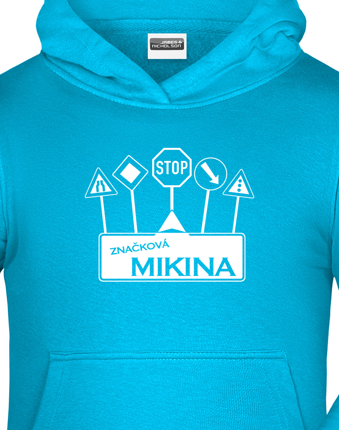 Dětská mikina s vtipným potiskem Značková mikina