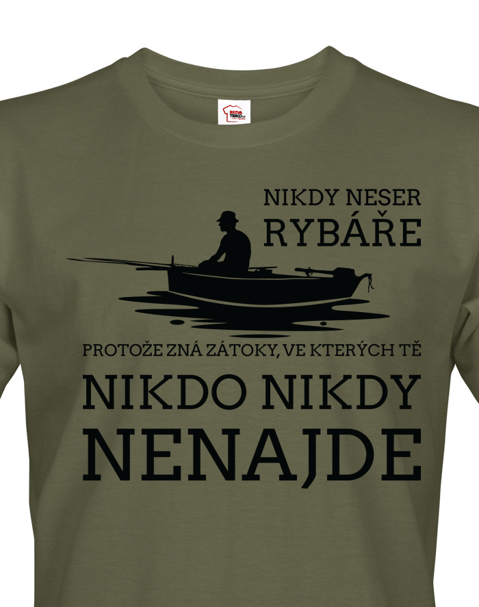Pánské tričko Nikdy neser rybáře