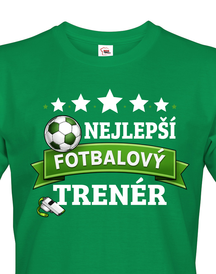 Pánské tričko nejlepší fotbalový trenér