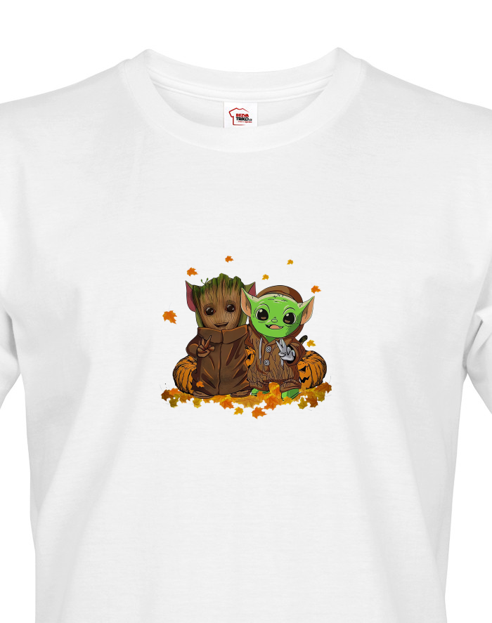 Pánské tričko Mistr Yoda a Groot