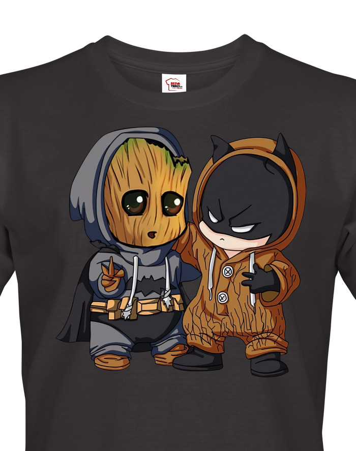Pánské tričko Batman a Groot