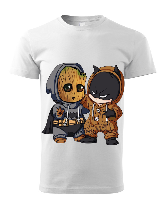 Dětské tričko Batman a Groot