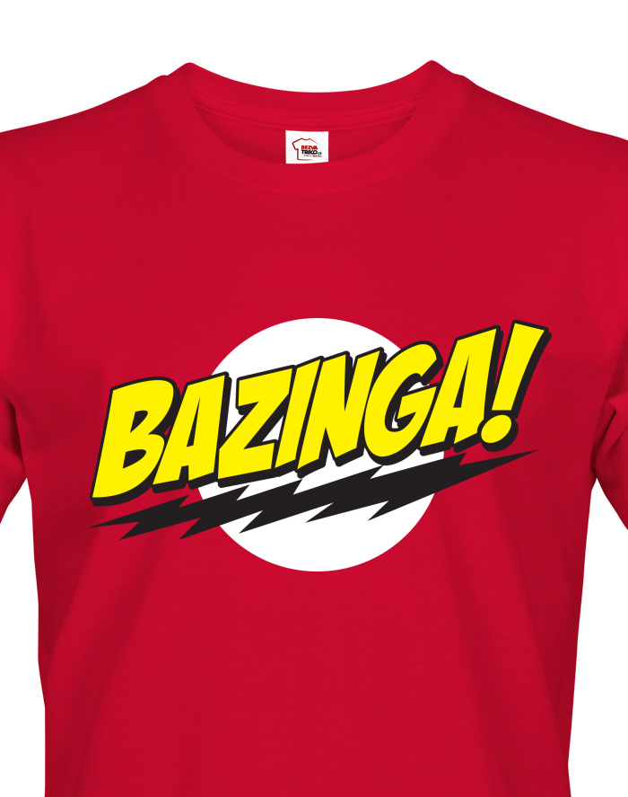 Pánské tričko Bazinga -Teorie velkého třesku