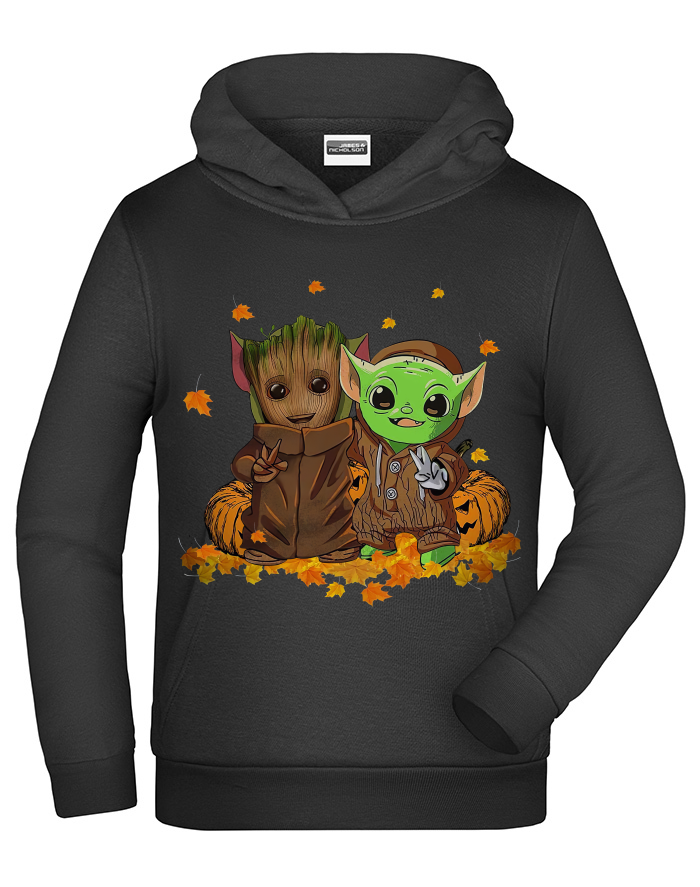 Dětská mikina Mistr Yoda a Groot