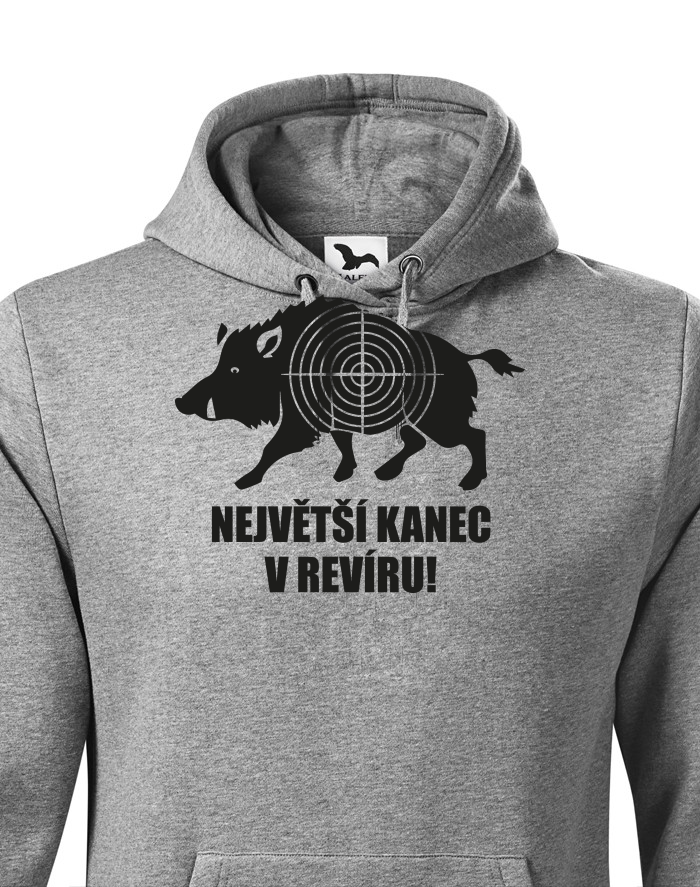 Mikina nejen pro myslivce Největší kanec v revíru