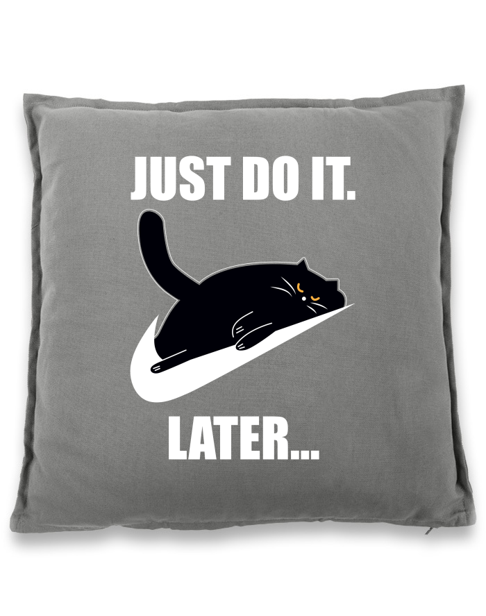 Vtipný polštář Just do it later