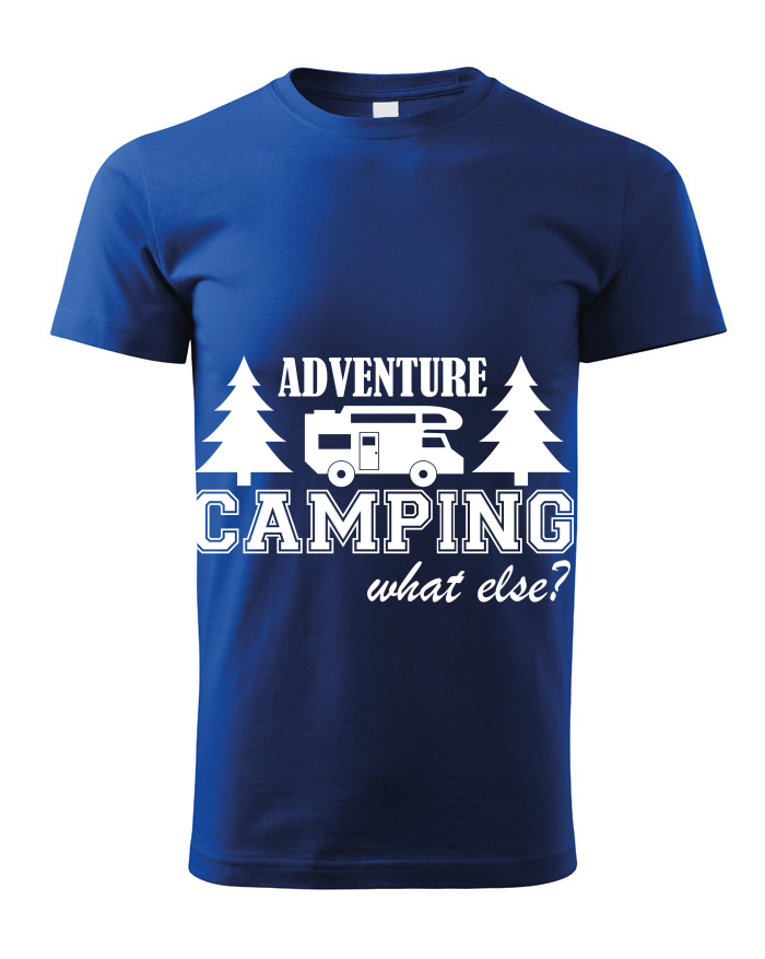 Dětské tričko s karavanem - Adventure Camping