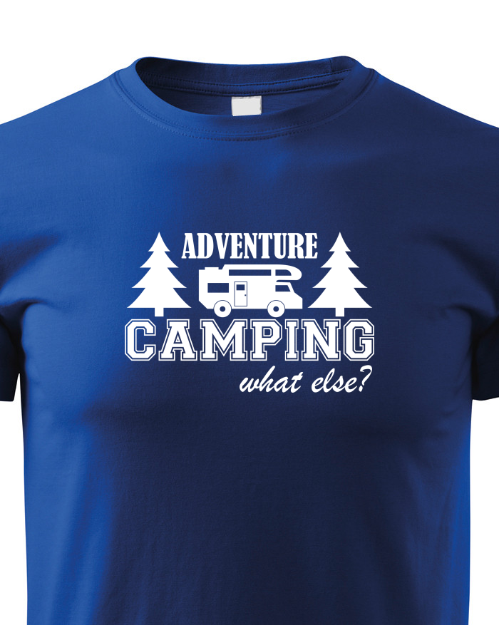 Dětské tričko s karavanem - Adventure Camping