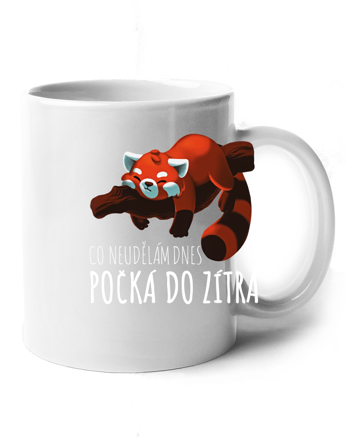 Hrneček s pandou červenou Co neudělám dnes