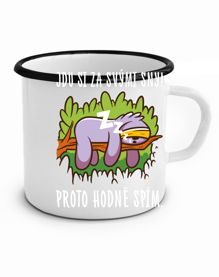 Vtipný plecháček Jdu si za svými sny!