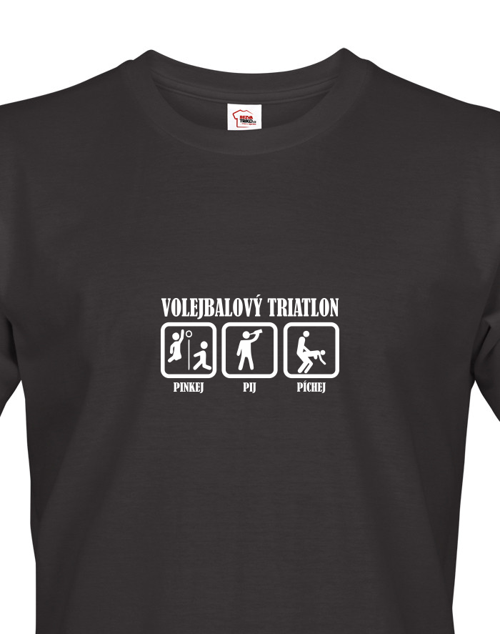 Pánské tričko Volejbalový triatlon