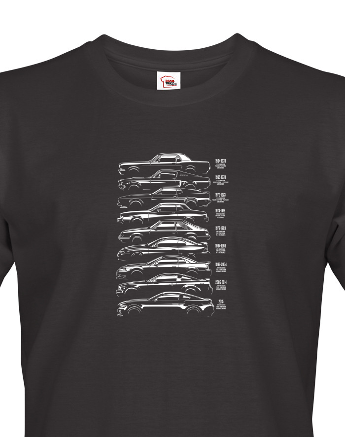 Pánské tričko Ford Mustang History Silhouette