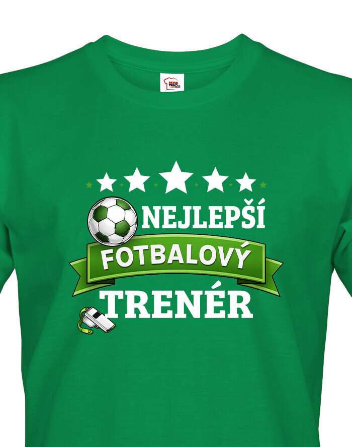 Pánské tričko nejlepší fotbalový trenér