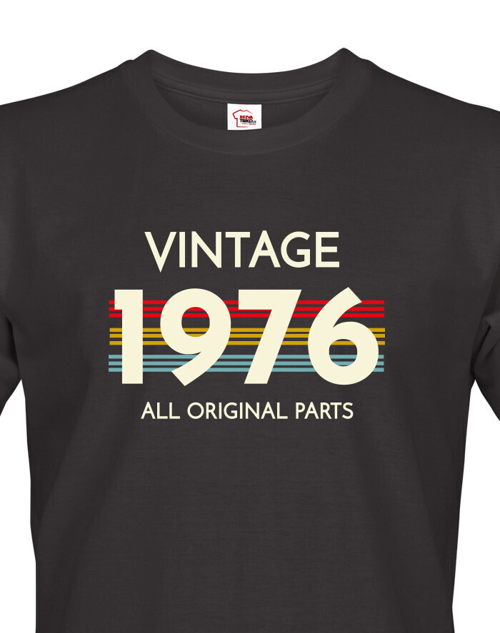 Pánské tričko k narozeninám - Vintage all original parts
