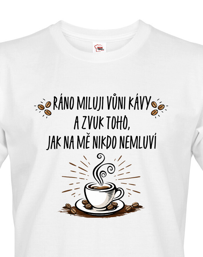 Pánské tričko Ráno miluji vůni kávy