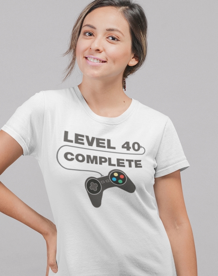 Dámské tričko k 20. narozeninám - Level complete