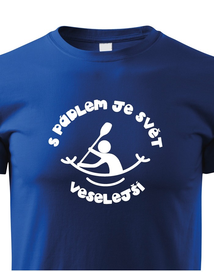 Dětské tričko S pádlem je svět veselejší