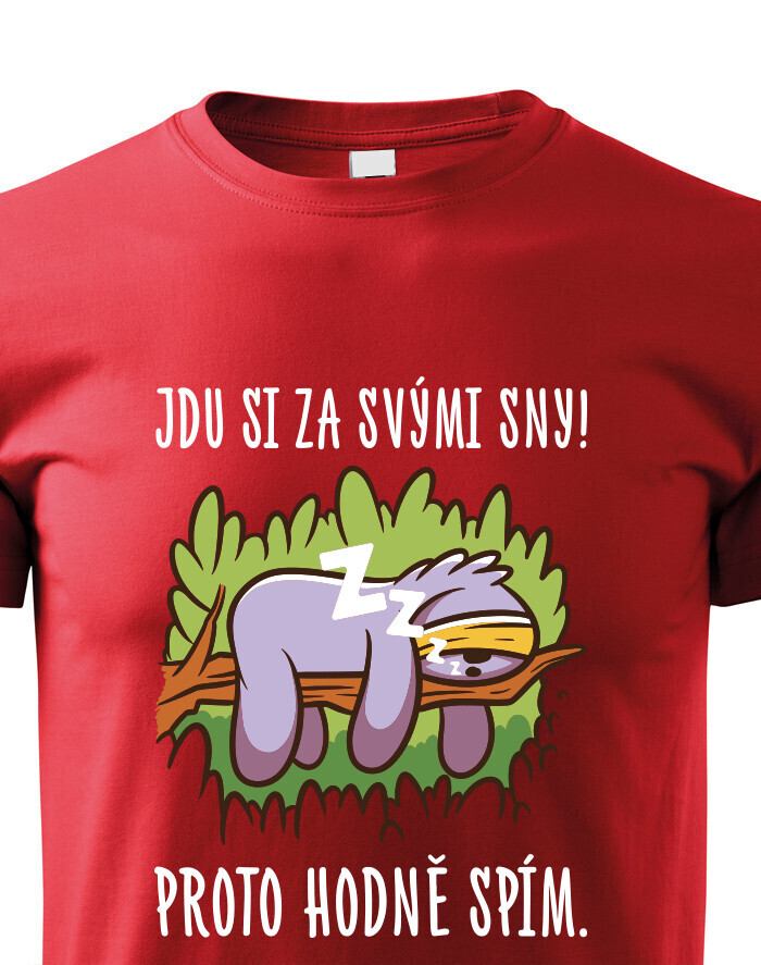 Dětské tričko s lenochodem