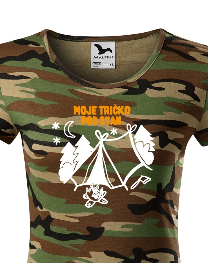 Dámské tričko "Moje tričko pod stan"