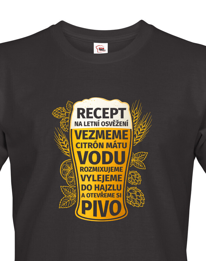 Pánské tričko Recept na letní osvěžení