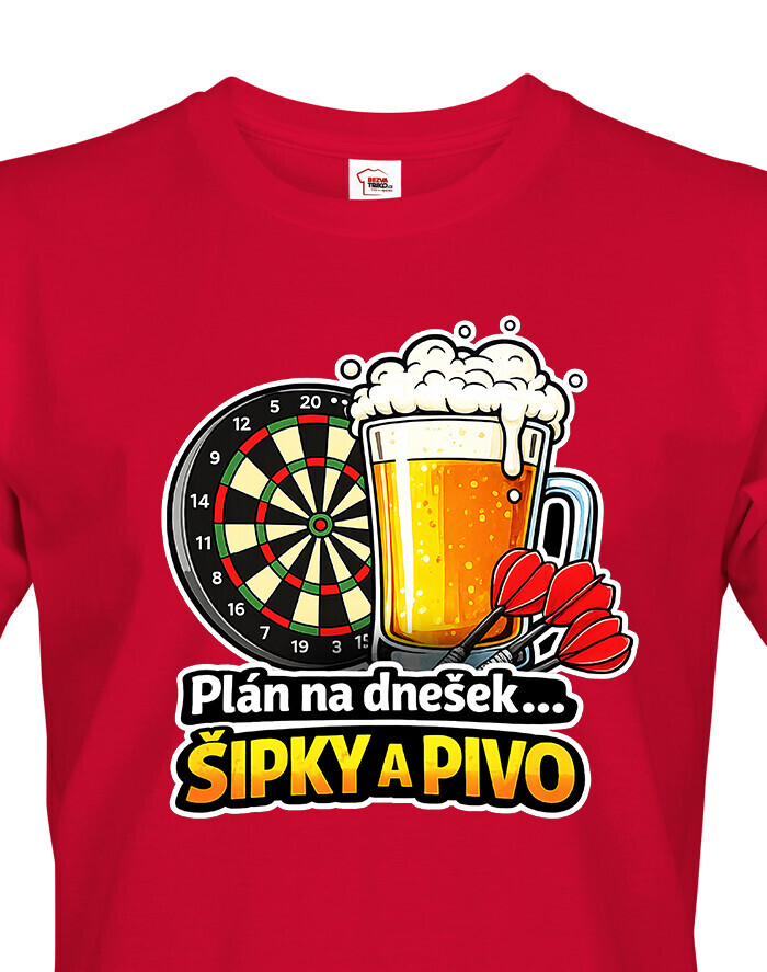 Pánské tričko Šipky a Pivo