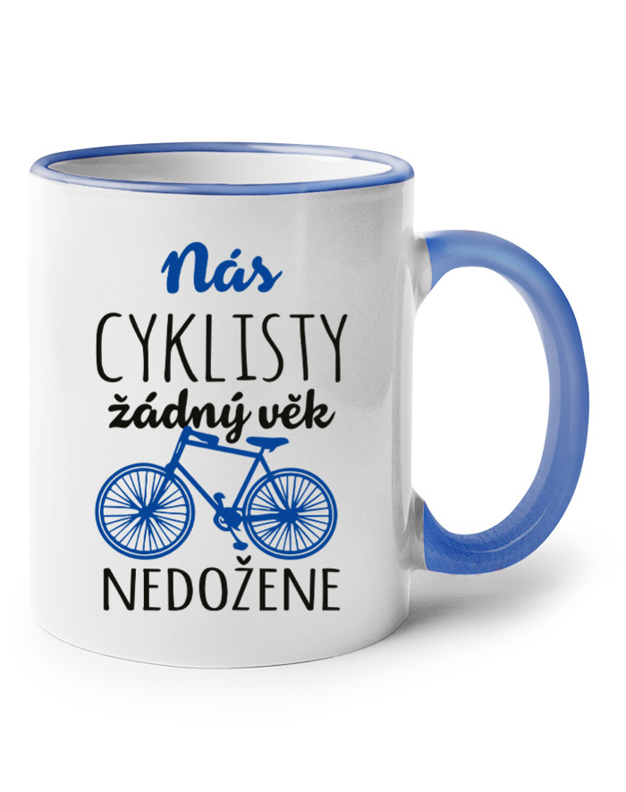 Keramický hrnek Nás cyklisty žádný věk nedožene